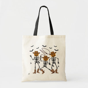 Western Halloween Skeletal Cowboys Personalised Tote Bag