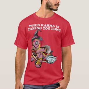Western Halloween Skeleton Voodoo Doll Graphic Cos T-Shirt