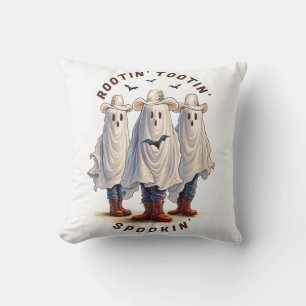 Western Halloween Spooky Cowboy Ghosts Custom Cushion