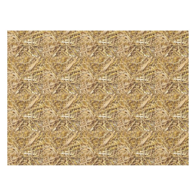 Western Hay Bale Print Table Cloth (Front (Horizontal))