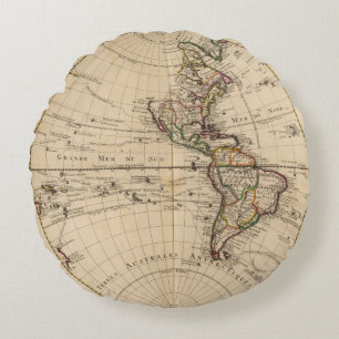 Western Hemisphere 3 Round Cushion
