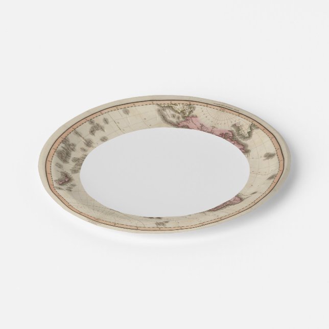 Western Hemisphere 5 Paper Plate (Angled)