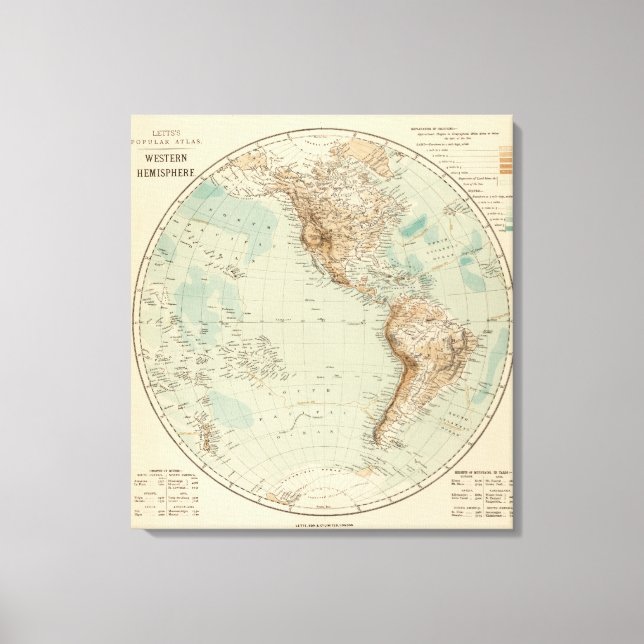 Western Hemisphere 7 Canvas Print (Front)