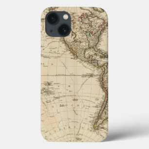 Western Hemisphere Circular Map iPhone 13 Case