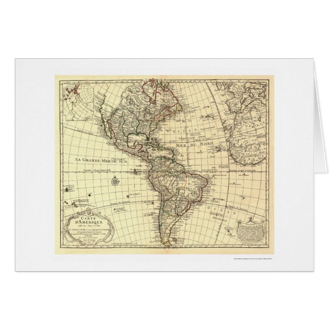 Western Hemisphere Map 1780 (Front Horizontal)