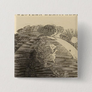 Western Hemisphere Map by Goodrich 15 Cm Square Badge