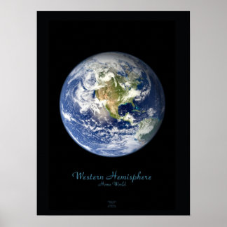 Western Hemisphere satellite poster