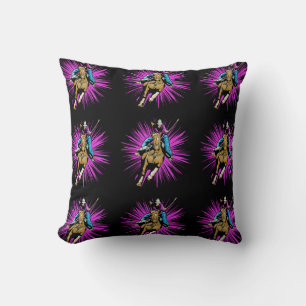 Western Home Decor Cowgirl Throw Pillow