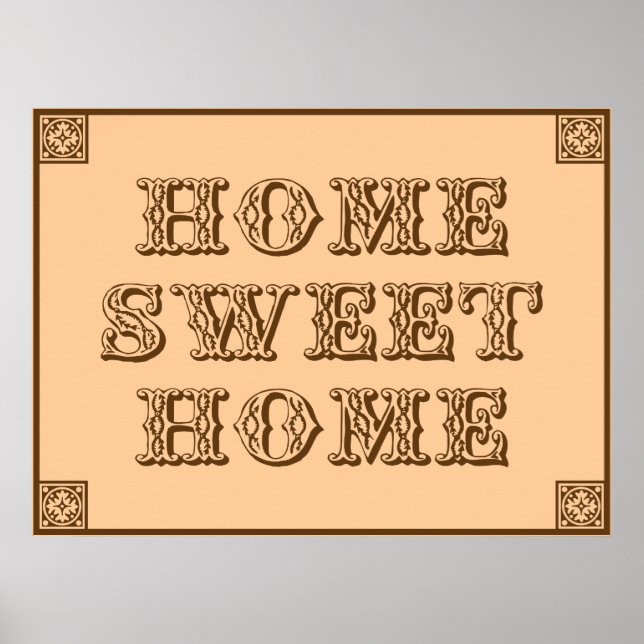 Western Home Sweet Home Poster (Front)