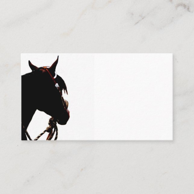 Western Horse Business Card (Front)