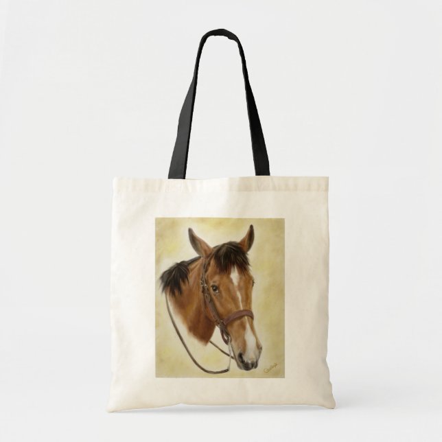 Western Horse Canvas Bag (Front)