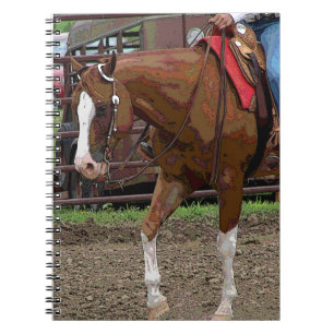 Western Horse Cartoon Effect Notebook