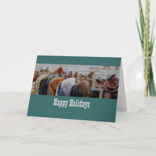 Western Horse Christmas Card