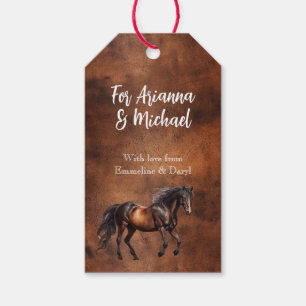 Western Horse Cowboy Cowgirl Gift Tags