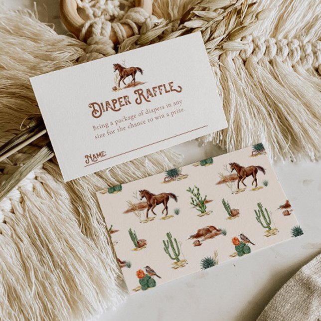 Western Horse Diaper Raffle Card  (Creator Uploaded)