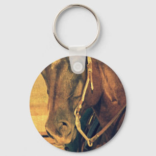 Western Horse Key Ring