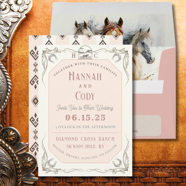 Western Horse Lovers Wedding Invitation (Creator Uploaded)