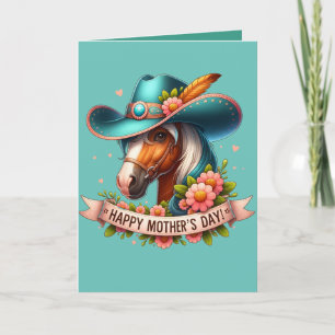 Western Horse Mother's Day 1 Custom Card
