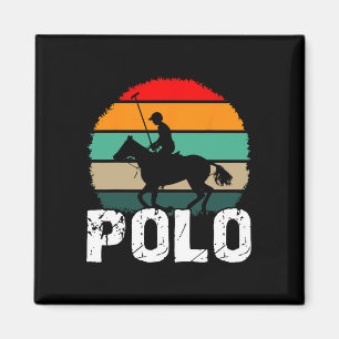 Western Horse Polo Practice Vintage Horseback Ridi Magnet