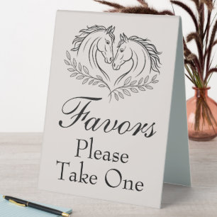 Western Horse Rustic Country Wedding Favor