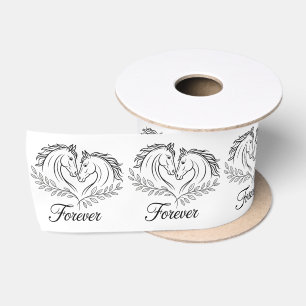 Western Horse Rustic Country Wedding Satin Ribbon