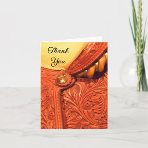 Western Horse Saddle Country Thank You