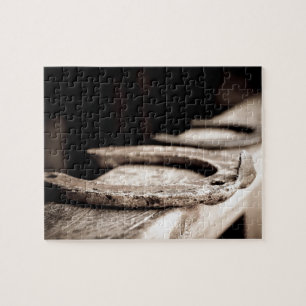 Western Horse shoe country design Jigsaw Puzzle