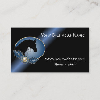 Western Horse Silhouette Business Card (edited)
