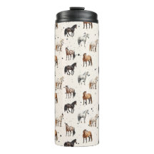 Western Horse Thermos