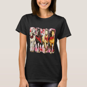 Western Horse Valentine Funny Western Valentines D T-Shirt