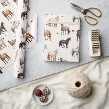 Western Horse Wrapping Paper