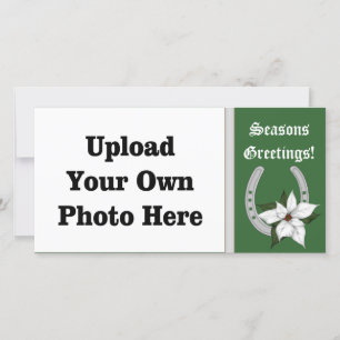 Western Horseshoe Holiday Photo Card