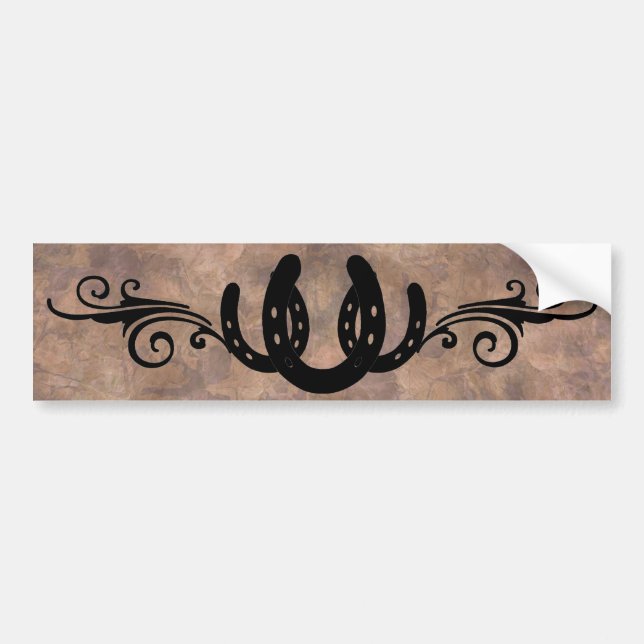 Western Horseshoes BUMPER STICKER (Front)