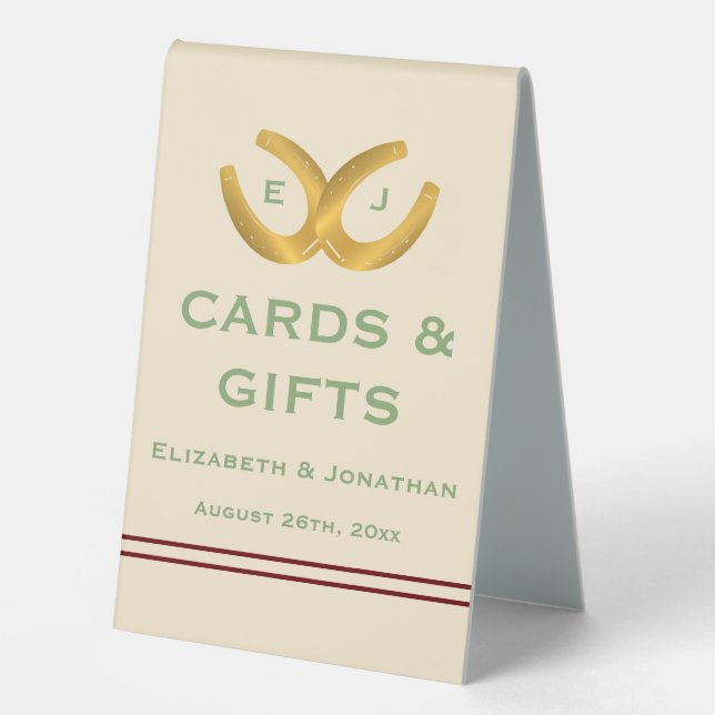 Western Horseshoes Wedding (Front)