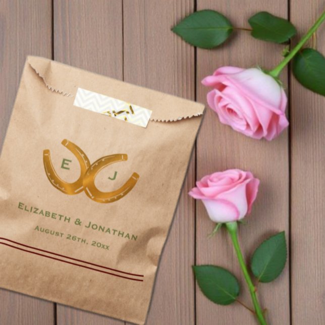 Western Horseshoes Wedding Favour Bags (Creator Uploaded)