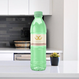 Western Horseshoes Wedding Water Bottle Label