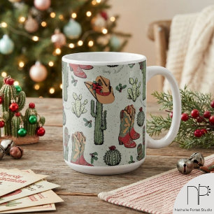 Western Howdy Christmas Mug