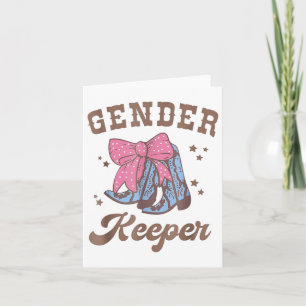 Western Keeper Of The Gender Cowboy Boots Gender R Card
