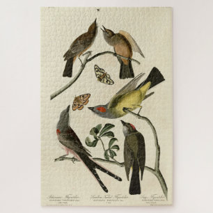 Western Kingbird, etc - Audubon's Birds of America Jigsaw Puzzle