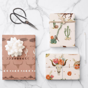 Western Landscape  Wrapping Paper Sheet