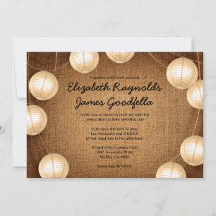 Western Lantern Wedding Invitations