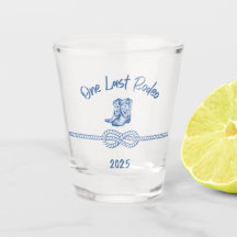 Western Last Rodeo Shot Glass: 2025 Bachelorette 