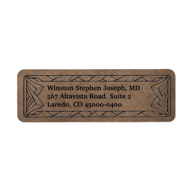 Western Leather Return Address (Front)