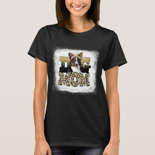 Western Leopard Cardigan Welsh Corgi Mom's T-Shirt