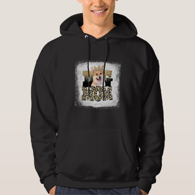 Western Leopard Pembroke Welsh Corgi Mum Mother's  Hoodie (Front)