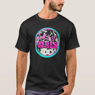 Western Leopard Pink Lets Go Girl Country Vibe T-Shirt