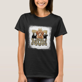Western Leopard Poodle Mum Mother's Day T-Shirt
