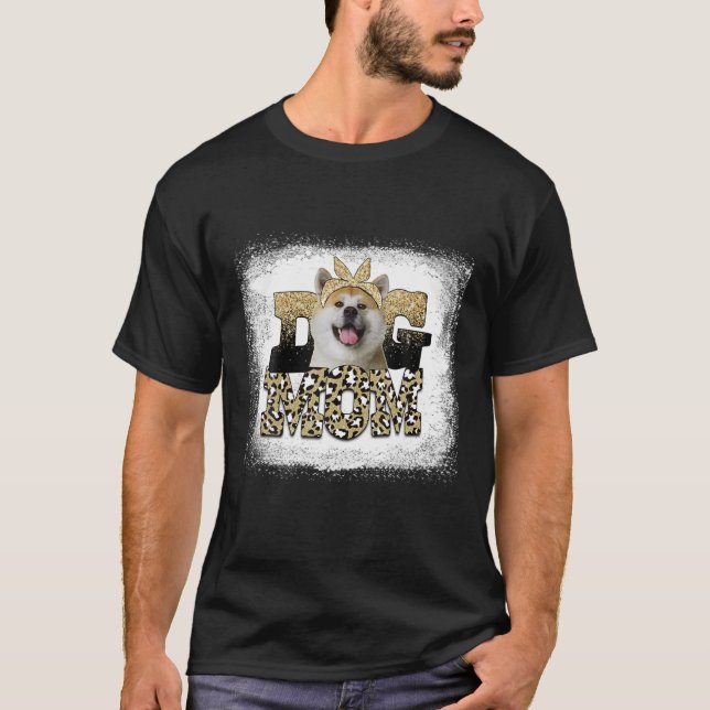 Western Leopard Shiba Inu Mum Mother's Day T-Shirt (Front)