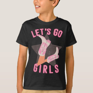 Western Lets Go Girls Bridal Bachelorette Party T-Shirt