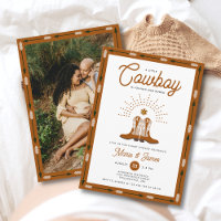 Western Little Cowboy Rodeo Photo Baby Shower